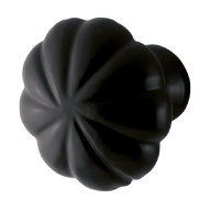 Furniture knob in black wrought iron