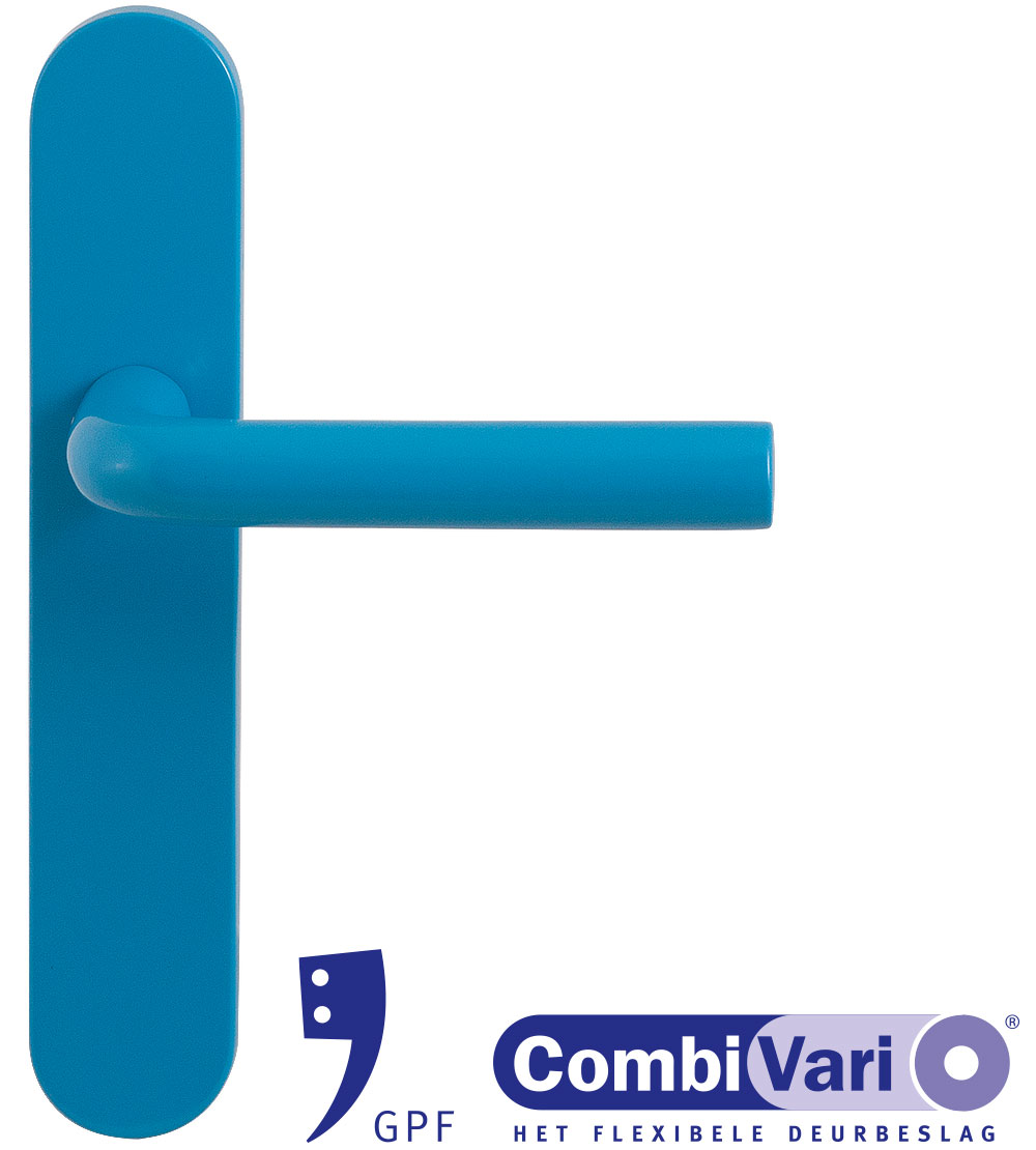 GPF Combivari
                blue door handle on plate